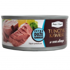 Piotr i Paweł - tuńczyk kawałki w sosie własnym 