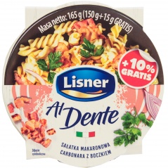 Sałatka makaronowa aAl Dente carbonara z boczkiem 