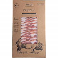 Boczek Pawęta wieprzowy dojrzewający plastry 