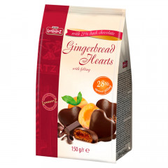 Lambertz Pierniki nadziewane serca w czekoladzie 150g