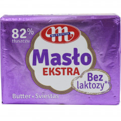 Mlekovita Masło Ekstra bez laktozy 82% tłuszczu 200g