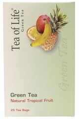 Herbata tea of life zielona z owocami tropikalnymi 