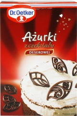 Ozdoby Dr.Oetker ażurki z czekolady deserowej