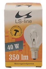 Żarówka kulista 40 W  E14 is-line. 
