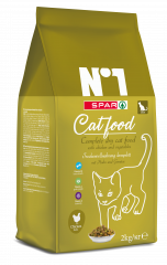 Spar no1 karma dla kota sucha z kurczakiem i warzywami 2 kg 