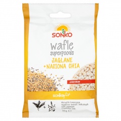 Sonko. Wafle extra cienkie  jaglane z nasionami chia 30 g.