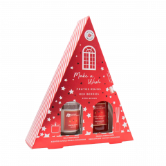 Zestaw zapach La Casa de Los aromas świeca+patyczki czerwone owoce 