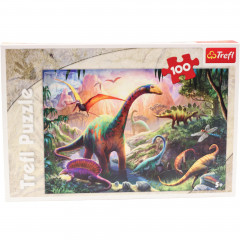 Puzzle Trefl 100 elementów Świat dinozaurów 1szt 