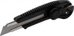 Nóż Stalco z ostrzem łamanym 18mm metalowa prowadnica 