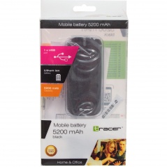 Przenośny akumulator tracer 5200 mah black 