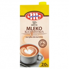 Mlekovita Mleko Kuchmistrza Nie Tylko Dla Baristów 2% tłuszczu 1l