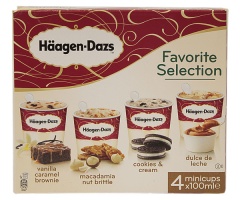 Lody Haagen-Dazs favorite selection 4*100ml