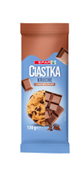 Ciastka Spar kruche z kawałkami czekolady 