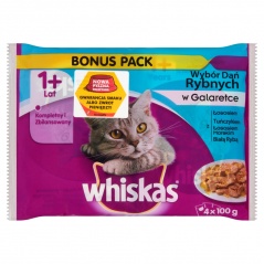 Whiskas rybne dania galaretka 4*100g 