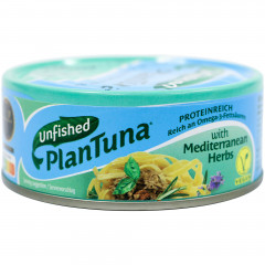 Konserwa Unfished Plantuna vegan w sosie śródziemnomoskim 