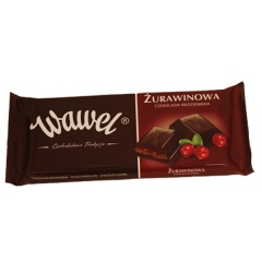 Czekolada Wawel gorzka z nadzieniem żurawinowym 