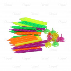 ŚWIECZKI URODZINOWE NEON 24 SZTUKI