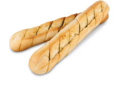 Bagietka wypiek z masłem czosnkowym 