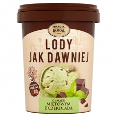 Lody Bracia Koral mięta & czekolada belgijska 450ml 