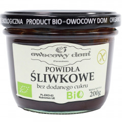 Powidła owocowy dom bio śliwkowe bez cukru 