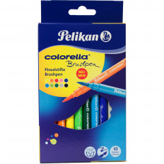 Flamastry Pelikan Colorella pędzelkowe 10 kolorów