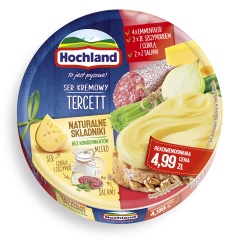 Hochland Tercett Ser kremowy topiony w trójkącikach 180 g