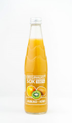 Sok 100% oryginalny jabłko-kiwi 330 ml 