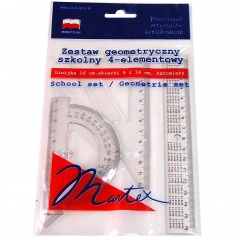 Zestaw  4-elementowy, linijka l-16 plus