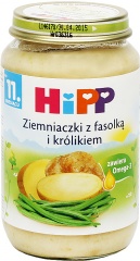 ZIEMNIACZKI Z FASOLKĄ I KRÓLIKIEM HiPP 220g