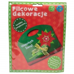 Filcowa torebka świąteczna - zrób ją sam 