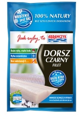ABRAMCZYK Dorsz Czarny Filety Bez Skóry Bez Dodatków 10% 450/500G