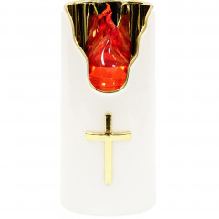 Wkład do znicza Subito led c707 15cm złoto-czerwony 