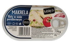 Filety z makreli w sosie pomidorowym - lubię:) 