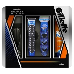 Zestaw upominkowy Gillette styler + żel do golenia 200ml 