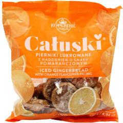 Pierniki Kopernik Całuski lukrowane nadzienie smak pomarańczowy 