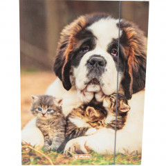 Teczka rysunkowa  Herlitz A4  z gumką Animals