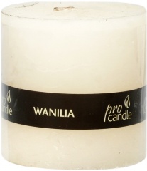 Świeca rustic walec 75/75 waniliowy 