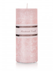 Świeca 5cm x 12cm różowa 