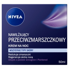 NIVA Nawilżający krem przeciwzmarszczkowy na noc  50 ml
