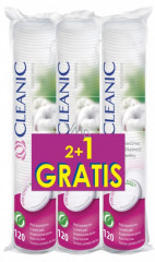 Cleanic Pure Effect Płatki kosmetyczne okrągłe 3 x 120 sztuk