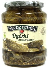 Ogórki konserwowe międzychód/670g 
