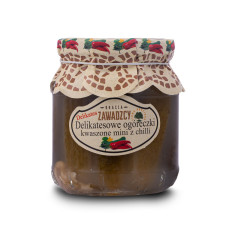 Ogórki Bracia Zawadzcy kwaszone mini z chili 