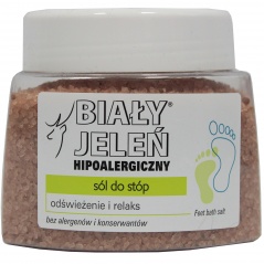 Sól do stóp biały jeleń hip 