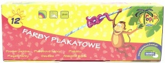 Farby plakatowe tropik 12 kolorów 