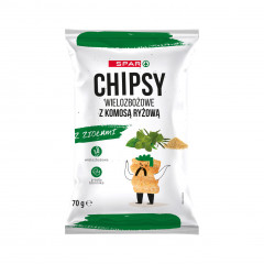 Chipsy Spar wielozbożowe z komosą ryżową z ziołami 