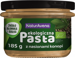 Ekologiczna pasta z nasionami konopi 
