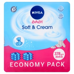 NIVEA Chusteczki Soft & Cream 6x63szt.