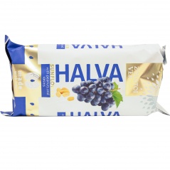 Chałwa słonecznikowa z orzeszkami i rodzynkami 