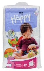 Pieluchy bella happy 5 junior 12-25kg 42szt 