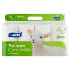 Papier toaletowy Lambi balsam camomile 3w 8szt 
